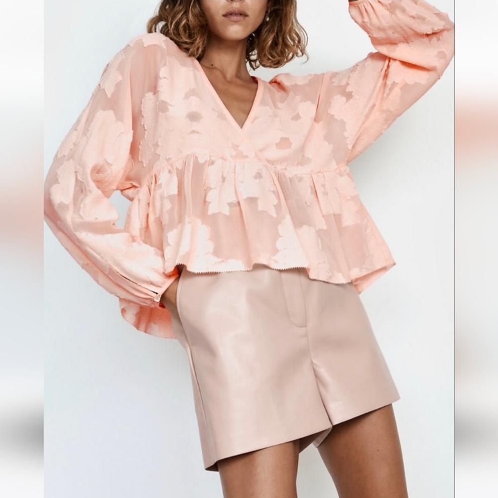 Wilfred Peach Floral Blouse